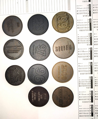 Porsche medaillen jetons - porsche, medaillen/jetons