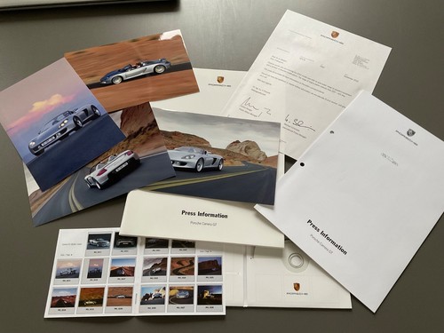 Porsche pressemappe carrera - pressemappe,